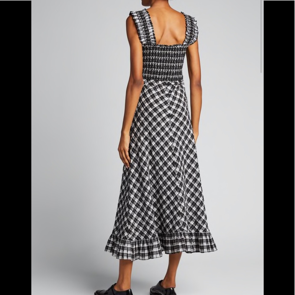 GANNI Seersucker Check Dress Gingham size 4, 8 ,10 - Picture 4 of 16